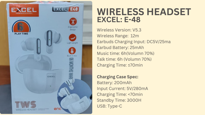WIRELESS HEADSET E-48 - Image 2