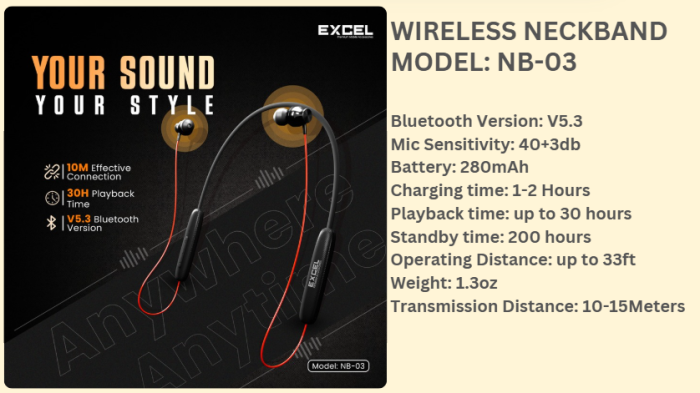 WIRELESS NECKBAND NB-03 - Image 3